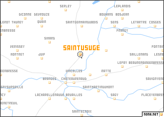 map of Saint-Usuge