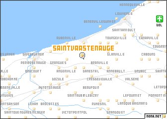 map of Saint-Vaast-en-Auge