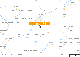 map of Saint-Vallier