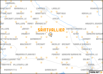 map of Saint-Vallier