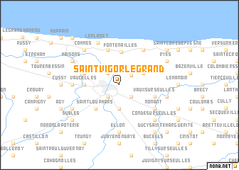 map of Saint-Vigor-le-Grand