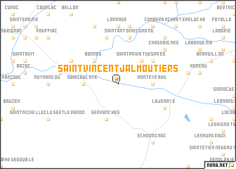 map of Saint-Vincent-Jalmoutiers