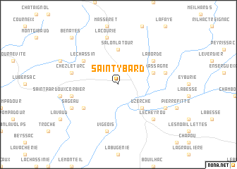 map of Saint-Ybard