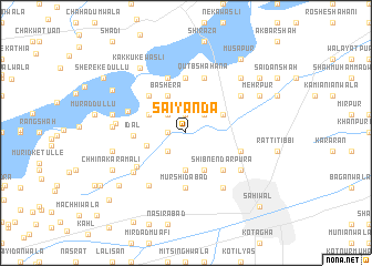 map of Sāiyānda