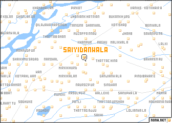 map of Saiyidānwāla