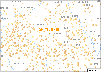 map of Saiyid Hanīf