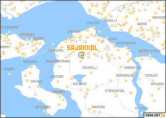 map of Sajak-kol