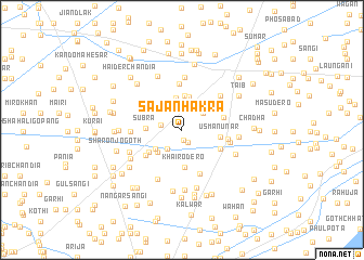 map of Sajan Hakra