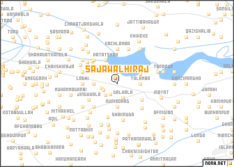 map of Sajāwal Hirāj