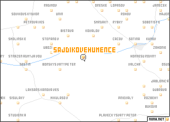 map of Šajdíkove Humence