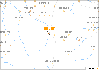 map of Sajen