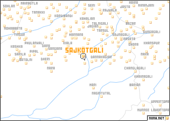 map of Sajkot Gali