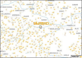 map of Šajnovići