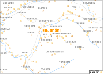 map of Sajŏng-ni