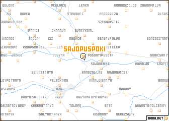 map of Sajópüspöki