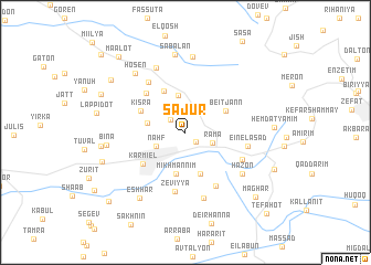 map of Sājūr