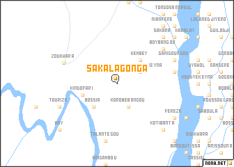 map of Sakala Gonga