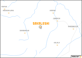 map of Sakaleshi