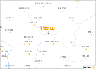 map of Sakallı