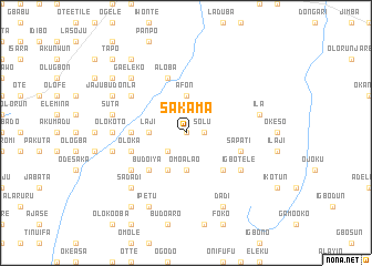 map of Sakama