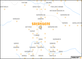 map of Sakamidere