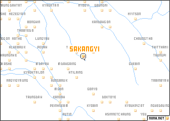 map of Sakangyi