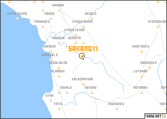 map of Sakangyi