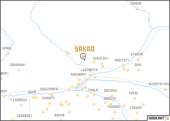 map of Sakao