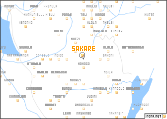 map of Sakare
