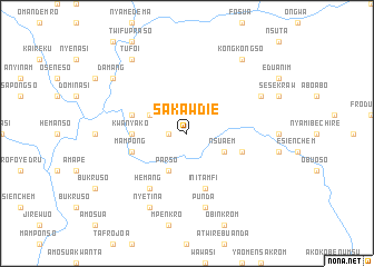 map of Sakawdie