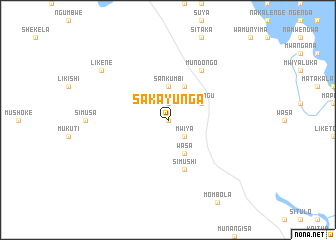 map of Sakayunga