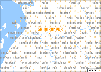 map of Sakdi Rāmpur