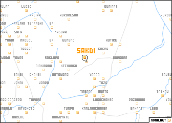 map of Sakdi