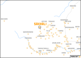 map of Sakhali