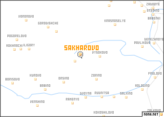 map of Sakharovo