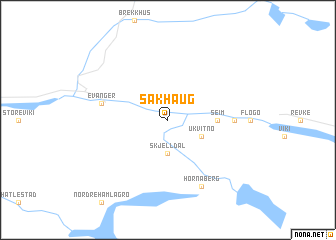 map of Sakhaug