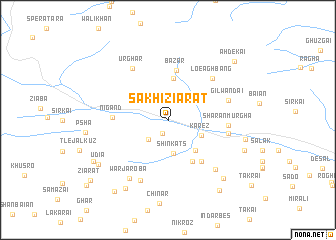 map of Sakhi Ziārat