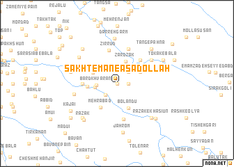 map of Sākhtemān-e Asadollāh