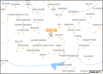 map of Sākib