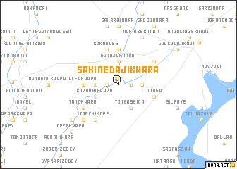 map of Sakinédaji Kwara