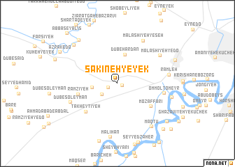 map of Sakīneh-ye Yek