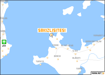 map of Sakızlı Sitesi