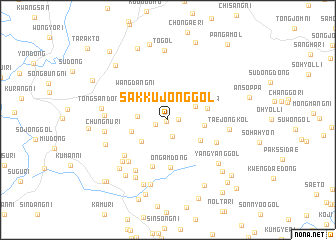 map of Sakkujŏng-gol