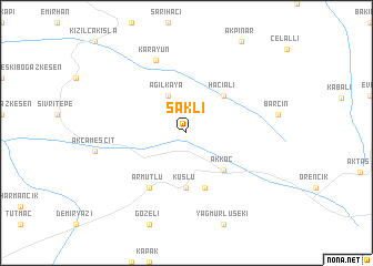 map of Saklı