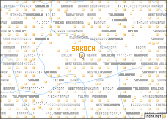 map of Sākoch