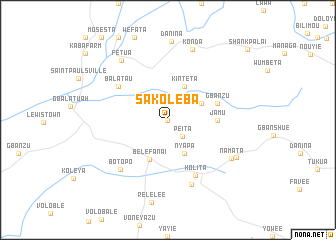 map of Sakoleba