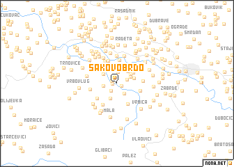 map of Sakovo Brdo