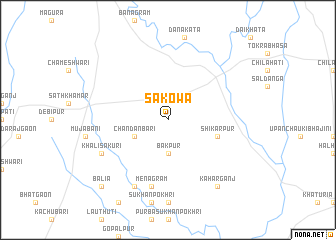 map of Sākowa