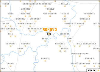 map of Sakoya