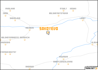 map of Sakoyevo